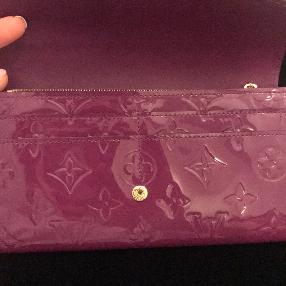Louis Vuitton vernis monogram Sarah wallet - Picture 3 of 9